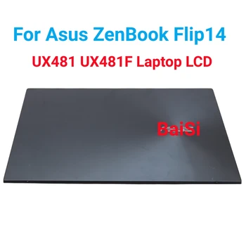 Za Asus ZenBook Flip 14 UX481 UX481F Prenosni računalnik, LCD Zaslon na Dotik Skupščine Zgornji Polovici Del Prvotne 14.0 Palčni, 1920*1080