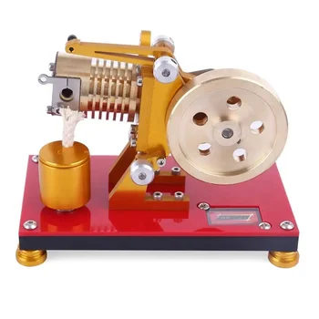 Stirling Motor Model Komplet Sesalna Ogenj Vrsto Eloksiran Aluminij Zlitine Plamen Motorja Strokovno Toplotne Energije Motorja Moških Igrača
