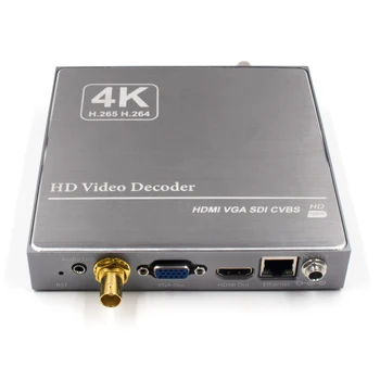 H. 265 H. 264 IP SDI, HDMI, VGA CVBS Video Streaming Dekoder SRT IP Kamero Dekoder za Dekodiranje HTTPS RTSP RTMP UDP M3U8 zdravega življenjskega sloga SRT