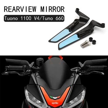 Za Aprilia Tuono 660 Tovarne 2023 Motocikel Ogledala Spremenjen Veter Krilo Nastavljiv Obračanjem Rearview Mirror Zadaj Stranska Ogledala