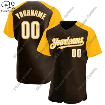 Novo po meri 3D tiskanje moških in žensk baseball majica poletje kratka sleeved šport prosti čas raglan rokav dva-barva serija S-4