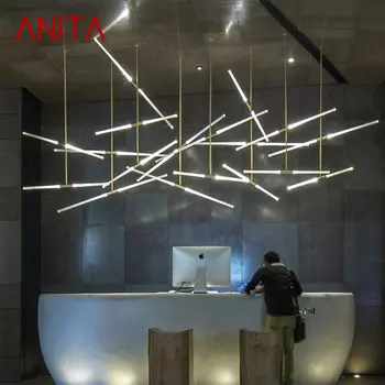 ANITA Nordijska Obesek za Razsvetljavo LED Sodobnih Ustvarjalnih Osebno Umetnosti Lestenec Lučka Dekor Za Dom Hotelski recepciji
