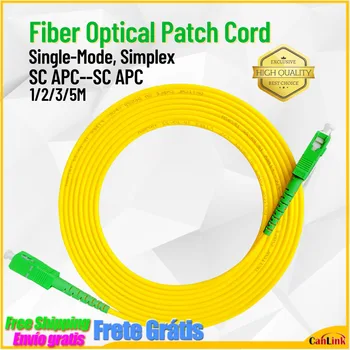 10pcs/veliko SC/APC svjetlovodni Patch Kabel 1/2/3/5m Skakalec En Način SimplexSC APC SM Simplex 3,0 mm FTTH
