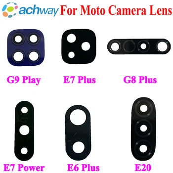 Nazaj Zadnje Steklo Objektiva Kamere Za Motorola Moto G9 Igrajo G8 Plus E6 Plus E7 Plus E7 Moč E20 Fotoaparat Objektiv Stekla Deli