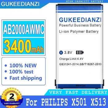 3400mAh Nadomestna Baterija Za PHILIPS Xenium X501 X513 X523 X130 X623 X3560 CTX130 CTX523 CTX513 Smartphon Baterije