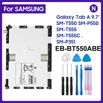 New Visoke Kakovosti 6000mAh EB-BT550ABE Baterija Za Samsung Galaxy Tab JE 9,7 SM-T550 T550 T555 T550X P550 P555 P550C