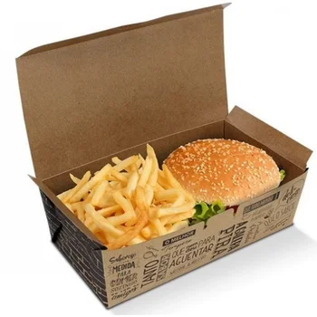 Po meri productSquare Sendvič Embalažo za Enkratno uporabo Živil Papir Kosilo Polje francoski Ocvrti Čip in Ribe Polje po Meri Burger Box Pa