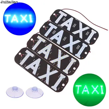 Avtomobilska dodatna Oprema Taxi vetrobranskega stekla Kabine Prazno registrske Tablice Indikatorska Lučka Prijavite Pisane LED Vetrobransko steklo Taxi Svetlobe Žarnice 12V