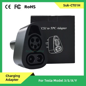 CT01 NAS Standard CCS1, Da Tesla Polnjenje Glavo Adapter za Polnjenje Glavo AC DC EV Adapter Za EV Polnilnik