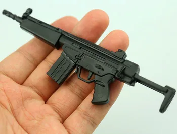 1/6. Mini HK53 Skrajšani Karabinke Plastičnih Sestavljeni Strelnega orožja Puzzle Model za 12 Inch Akcijska Figura, Vojaški Gradbeni Bloki