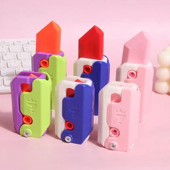 3D Tiskanje Težo Skok Majhna Redkev Nož Mini Model Potisnite Kartico Tlaka Igrača za Otroke Kognitivne Igrače