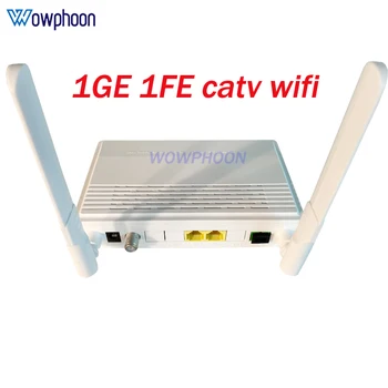 EPON ONU HUR3009ER ONT Modem FTTH Terminal Usmerjevalnik sc apc 1GE 1FE catv wifi angleški optična omrežna enota
