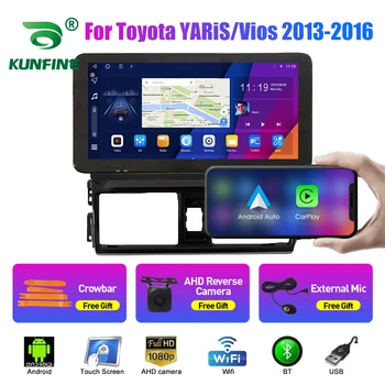 10.33 Palčni avtoradia Za Toyota Vios/Yaris 2013-2016 2Din Android Jedro Octa Avtomobilski Stereo sistem GPS Navigacija Igralec QLED Zaslon Carplay