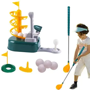 Igrača Golf Set Malčka, Golf Klube, Otroci Golf Set Večnamensko Uporabo V Zaprtih Prostorih In Na Prostem Golf Igrače, Golf Oprema, Usposabljanje Za Rojstni Dan