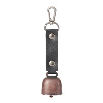 Zunanji Zvonec Nosi Priročno Cowbell Pohodništvo Keychain Kovinski PU+Kovinski Obesek za Hišne živali Pripni Gumb Design Praktično Uporabo