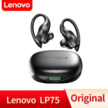 Lenovo LP75 TWS Športne Slušalke Bluetooth 5.3 Brezžične Slušalke Nepremočljiva Zmanjšanje Hrupa, HiFi Stereo Čepkov z Mic