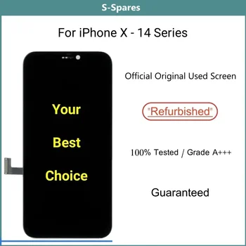 A+++ Prenovljen Uradni začetni Zaslon za iPhone X XS Max 11 12 13 mini 14 Pro Max LCD-Zaslon na Dotik skupščine