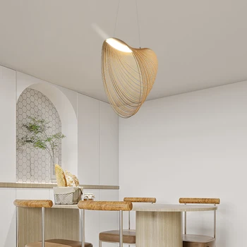 Nordijska Lesa LED Obesek luči Za dnevno Sobo, Stopnišče, Kuhinja Restavracija, Trgovina Lestenec Home Decor Art Svetilke