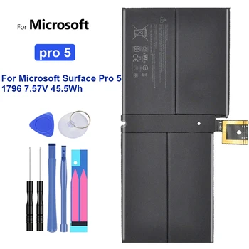 5940mAh Visoke Kakovosti Nadomestna Baterija Za Microsoft Surface Pro 5 Pro5 1796 7.57 V 45.5 Wh Serije Tablete za ponovno Polnjenje Baterij