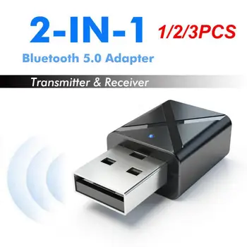 1/2/3PCS 5.0 Bluetooth Audio Sprejemnik Oddajnik Mini 3.5 mm AUX Vtičnica za Stereo Bluetooth Oddajnik Za TV PC Avto USB Brezžični