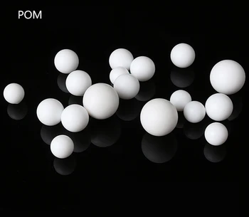 Trdna POM Žogo Noge Belo Plastično Polyformaldehyde Nemoteno Žogo Premerom 2 mm 3 mm 3.175 mm 7mm 9.525 mm-40 mm 44.45 mm