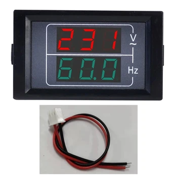 Digitalni Voltmeter Plošča AC50-500V Frekvenčni Števec 10.0-99.9 HZ LED Zaslon