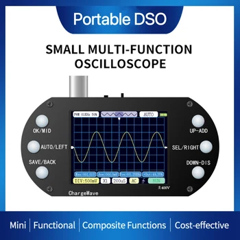 PDS138 Mini razširljiv odprtokoden 2.5 Mhz frekvenca Vzorčenja 200Khz pasovne širine Podporo AUTO 80Khz PWM Za Elektronske, Popravila DIY