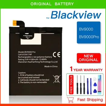 100% Prvotne BV 9000 4180mAh Zmogljivost Baterije Li-ion Visoke Kakovosti Nadomestna Baterija Za Blackview BV9000 Pro BV9000pro