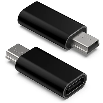 Mini 5 Pin USB Adapter B Moški na USB Tip C Ženski Podatkov Prenos Podatkov Priključek za MP3 Digitalni Fotoaparat, GPS