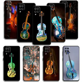 Telefon Primeru Za Samsung Galaxy A70 A70s A50 A30s A04s A20s A20e A02 A02s A03 A42 M31 M13 Kritje Glasbe Precej Retro Van Gogh Violino