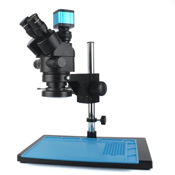 HDMI-USB Microscopio Fotoaparat 7X-45X Simul-Osrednja Trinocular Stereo Mikroskop Spajkanje PCB Nakit Popravilo Kit