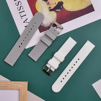 Univerzalni 20 mm Pnevmatike Tekalne plasti Vodotesno Silikonsko Watch Pasu Trak Zamenjava za Apple ремешок для смарт часов