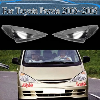 Za Toyota Previa 2003~2005 Pregleden Lampshade Leče Žarometa, Pokrov Prednji Smerniki Lupini Lučka Za Odtenek Pleksi Steklo