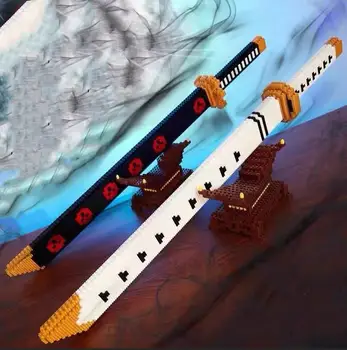 Nož gradniki Čarobni Meč Diamond Blocks Igrače Meč Okvir Povezavo Opeke Igrače za Fante Darila Japonski Anime Otroci Igrače