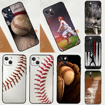 Baseball Primeru Za iPhone 13 12 11 14 15 Max Pro Mini XR XS X 7 8 Plus SE 2020 Silikonski Odbijač Kritje Capa