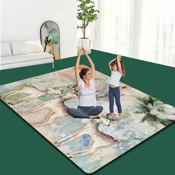 Dvojno joga mat, odebeljeno, prevelik izolirani, blaženje sunkov, anti-skid joga meditacija za otroke po vsebini mat