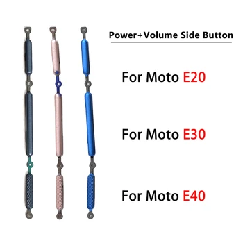 Moč Stranske Tipke Gumb Flex Za Moto E20 E22 E30 E40 Moč Prostornina Kabla Na Off Rezervnih Delov