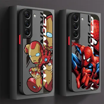 Marvel Junak Spider Man Motnega Ohišje Za Samsung Galaxy S23 Plus S22 Ultra S20 FE S10 S21 Opomba 20 10 Lite S10e S9 9 8 Telefon Kritje