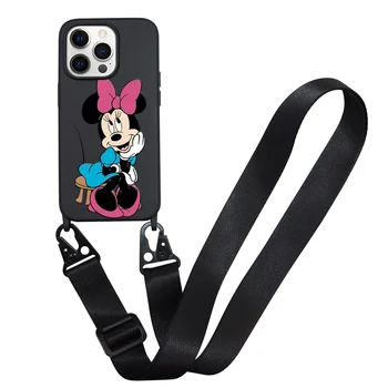 Luksuzni Shockproof Jasno Primeru Težko Mickey Hello Kitty Risanka Za iPhone 14 13 12 11 Pro Max XR XS MAX 8 X 7 SE 2020 Zadnji Pokrovček