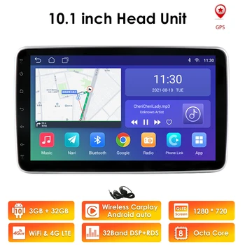 2 Din Android Vrtljiv Avtomobilski Stereo sistem Video Univerzalno Multimedijski Predvajalnik Auto Radio Audio GPS Navi WiFi RDS Jedro Octa DSP Carplay