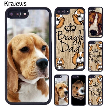 Krajews Beagle Pes, Psiček Pet Gume Primeru Telefon Za iPhone SE2020 15 14 6S 7 plus 8 11 12 mini 13 XR Pro XS Max kritje coque