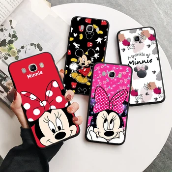 Mickey Mouse Risanka Za Samsung Galaxy J7 J8 J6 J4 J5 J2 J3 Plus Prime Jedro 2016 2018 Silikonski Mehko Črno Telefon Primeru Fundas