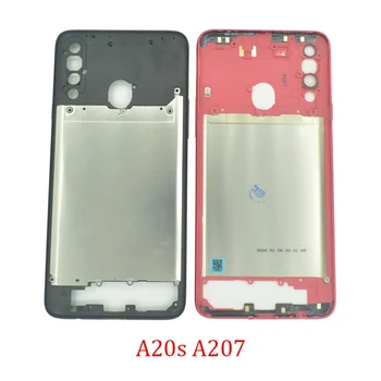 Nov Srednji Okvir Za Samsung Galaxy A20s A207 A207F A207M Original Telefon Stanovanjski Center Ohišje Ohišje Z Gumbi Tipke Za A20S