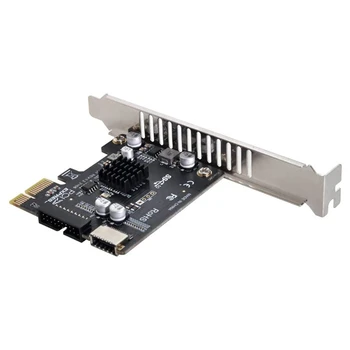 VL805 Motherboard Adapter 5Gbps Vnesite E USB 3.1 Sprednji Plošči Ženski & USB 2.0 PCI-E 1X Express Card