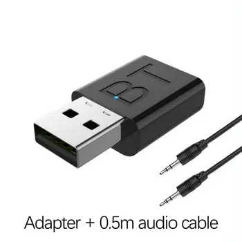 Bluetooth 5.0 Oddajnik Sprejemnik 5.0 + EDR Prenos/Sprejem Dva-v-enem Bluetooth 5.0 Adapter USB 3.5 mm AUX Adapter za Avto, TV