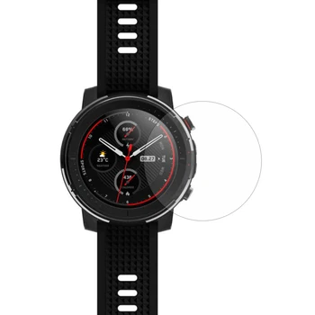 Kaljeno Steklo Zaščitnik Zaslon Pokrov Zaščitni Film Stražar Za Xiaomi Huami AMAZFIT Stratos 3 Smartwatch GPS Šport Pametno Gledati
