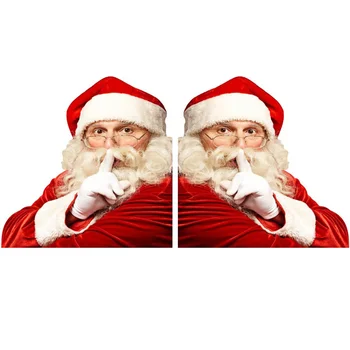 Santa Claus Avto Okno Nalepke, 2 Desno/ Levo Stransko Okno Avtomobila Telo Nalepke, samolepilne, Avtomobile, Nalepke Autobody Santa