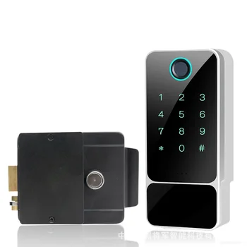 Smart Prstnih Zaklepanje Vrat Vodotesen IP65 Zunanja Vrata Bluetooth TTLock Kodo RFID IC za Kartico brez ključa Vnesite Elektronske Ključavnice