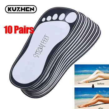 10 Parov Strojenje Lepljivo Noge Spray Tan Stopala Za Varovanje Sluha Pribor Sunless Strojenje Noge Blazine