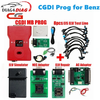 Original CGDI MB Prog za Benz Auto Tipko Programer Podporo Vseh Ključnih Izgubil+Add Key Hitro+Izračun Geslo Z AC MEJNE vrednosti izpostavljenosti Adapter